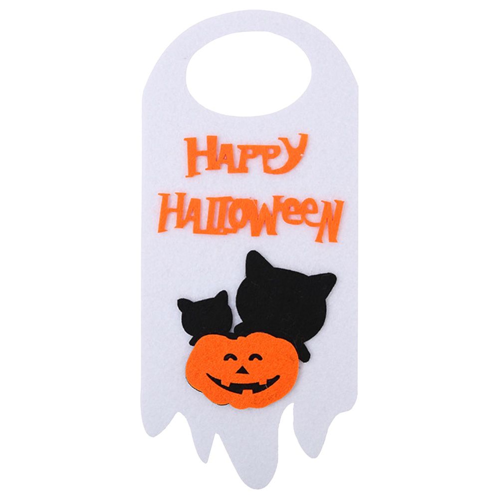 Highland - Happy Halloween Door Decoration White - 1 pc