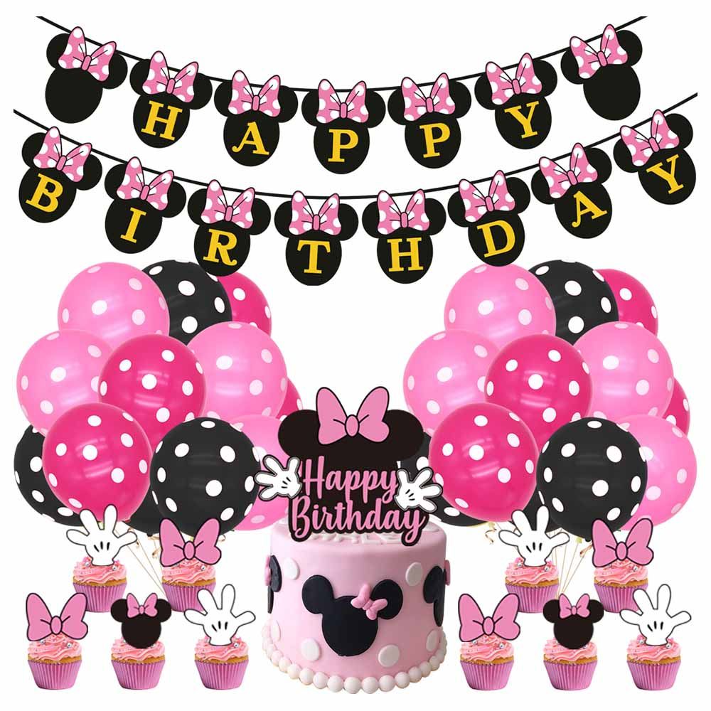 Highland - Minnie Mouse Birthday Party Decorations - 31pcs 