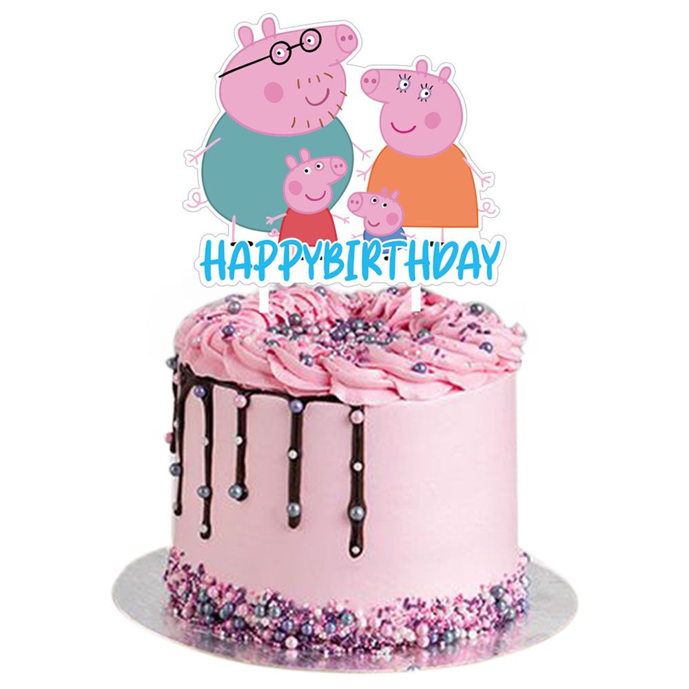 Highland - Peppa Pig Birthday Cake Topper Decorations 
