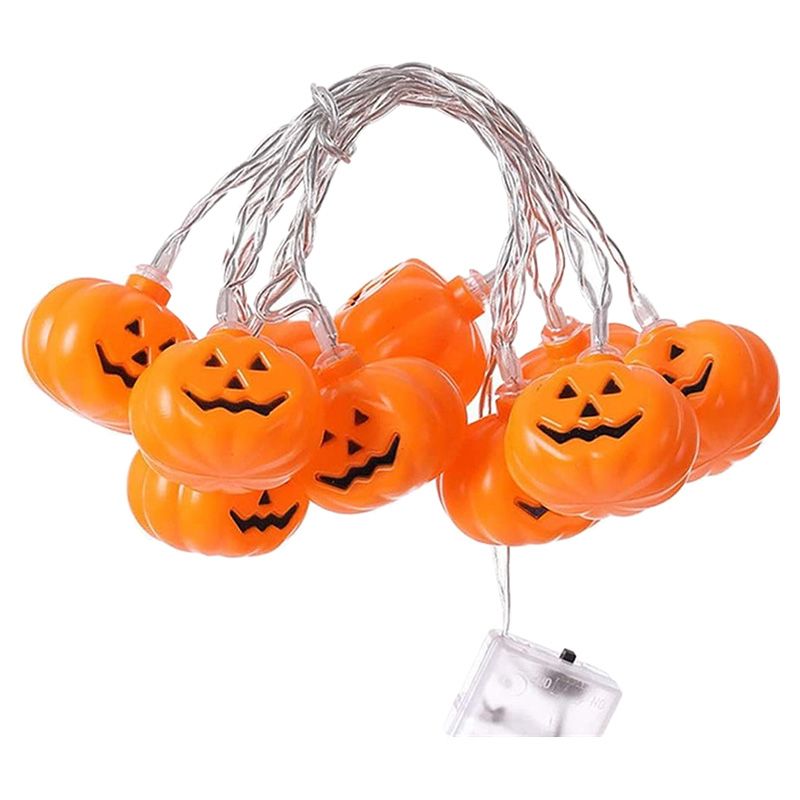 Highland - Pumpkin LED String Lights - Halloween - Orange