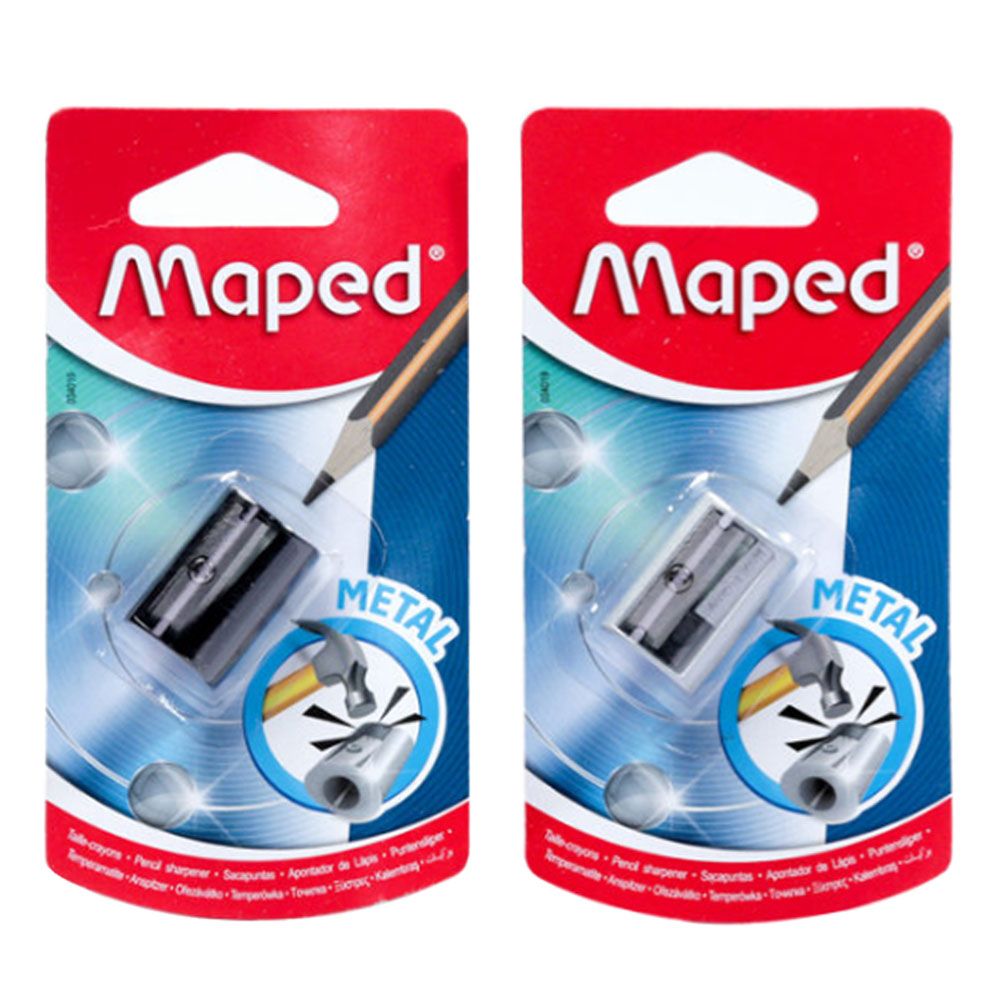 Maped - Sharpener 1 Hole Metal Satelite 1pc - Color May Vary