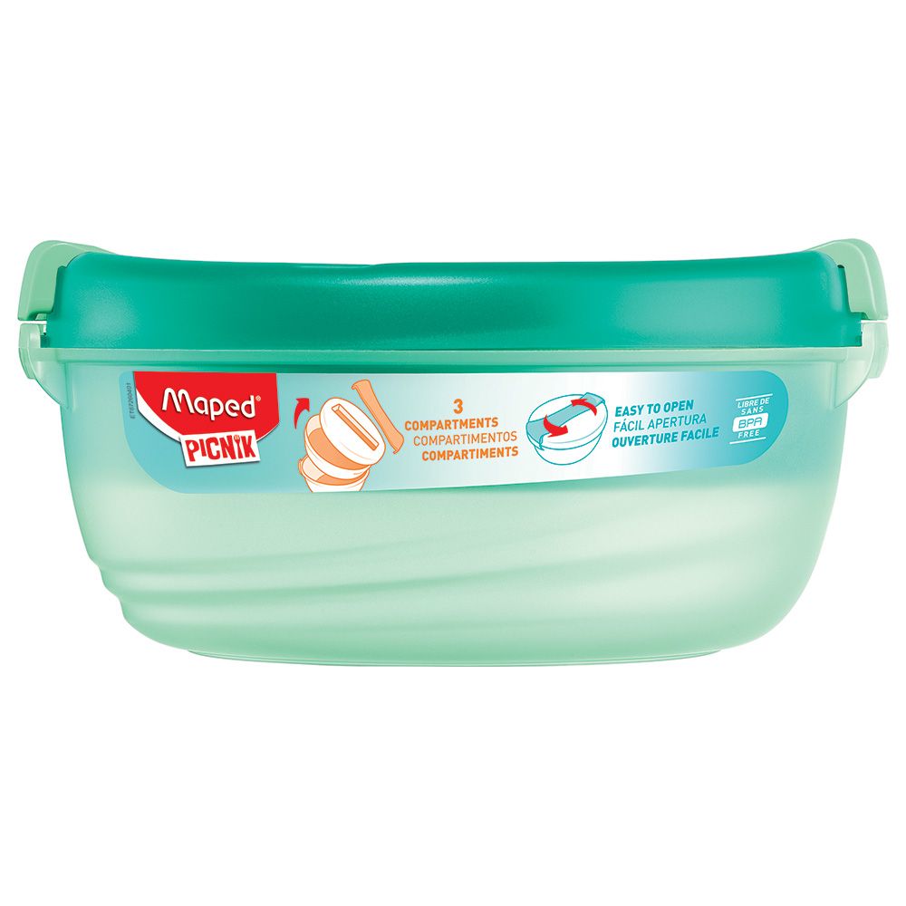 Maped - Picnik Origins Lunch Bowl With 3 Compartments - 1.4 L - Green