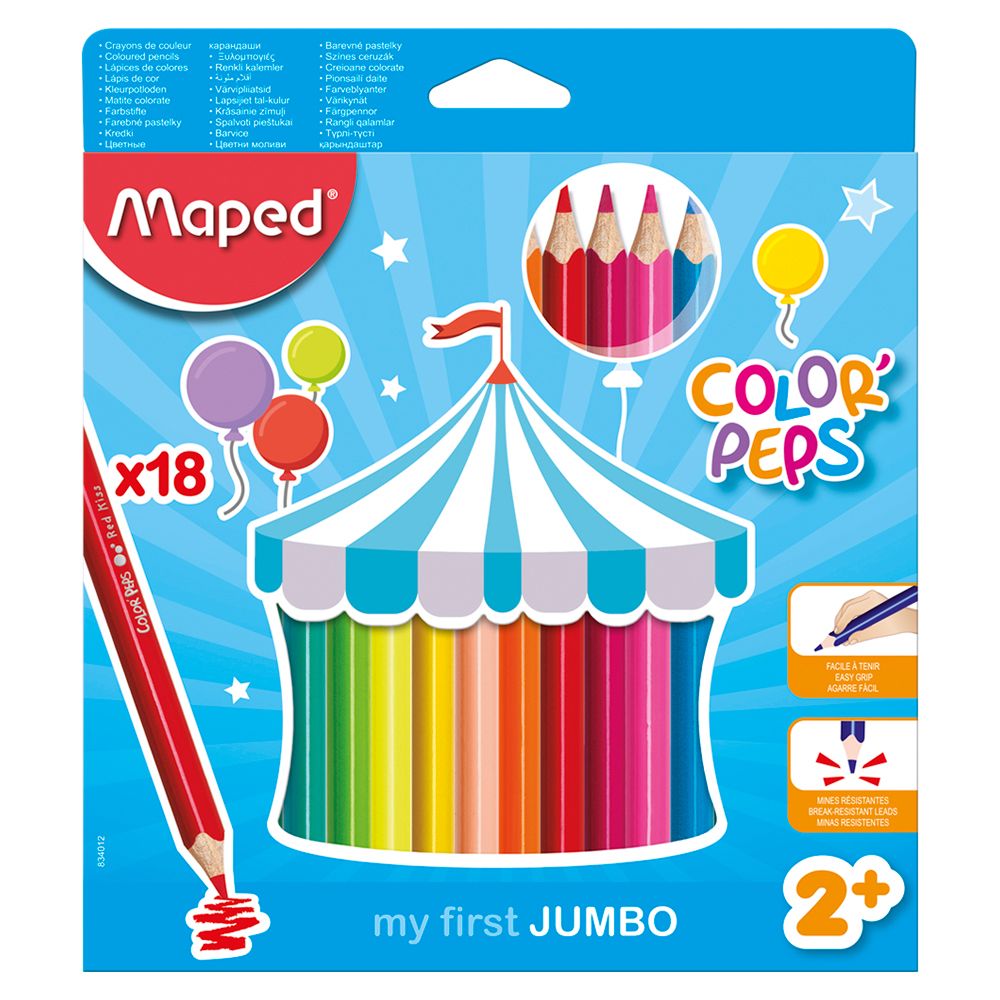 Maped - Color Peps Jumbo 18 Colors Set