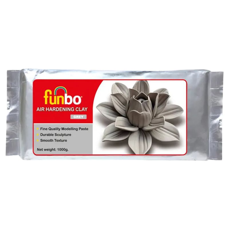 Funbo - Air Hardening Clay 1000g - Grey
