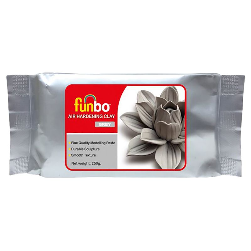 Funbo - Air Hardening Clay 250g - Grey