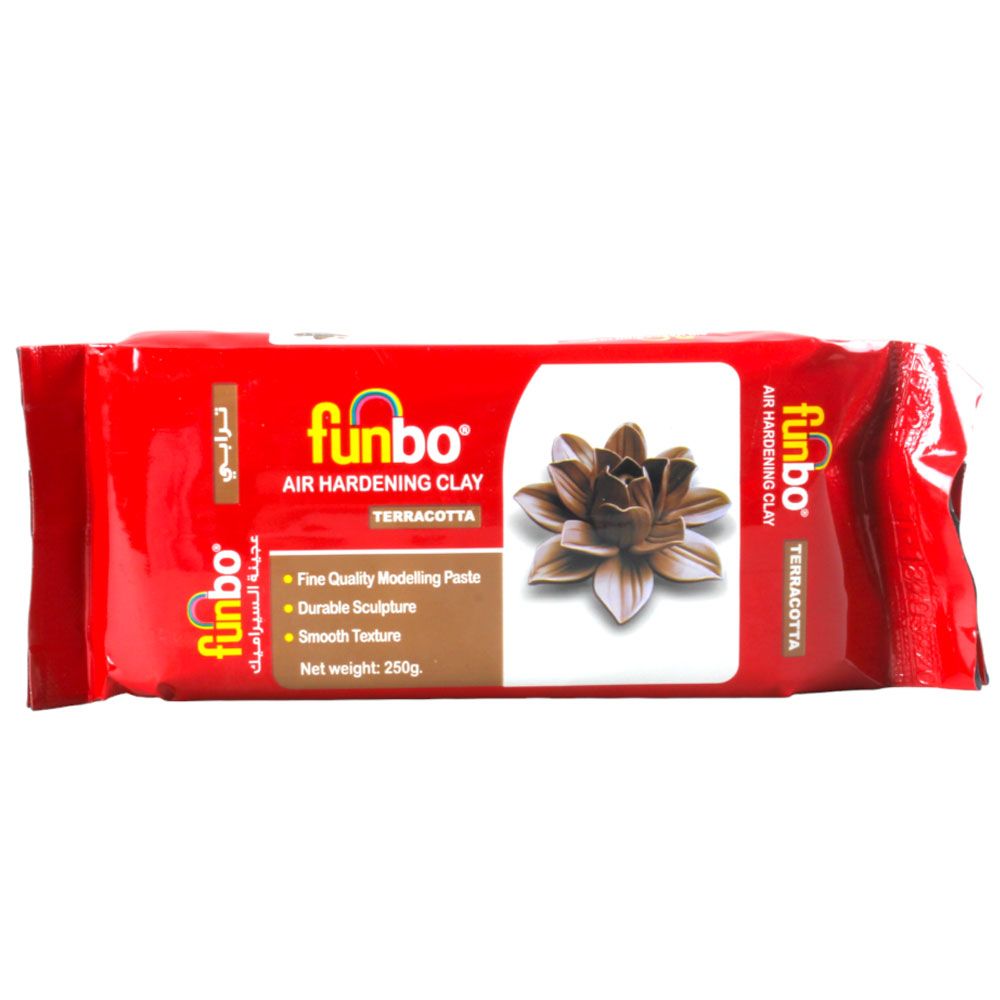 Funbo - Air Hardening Clay 250g - Terracotta