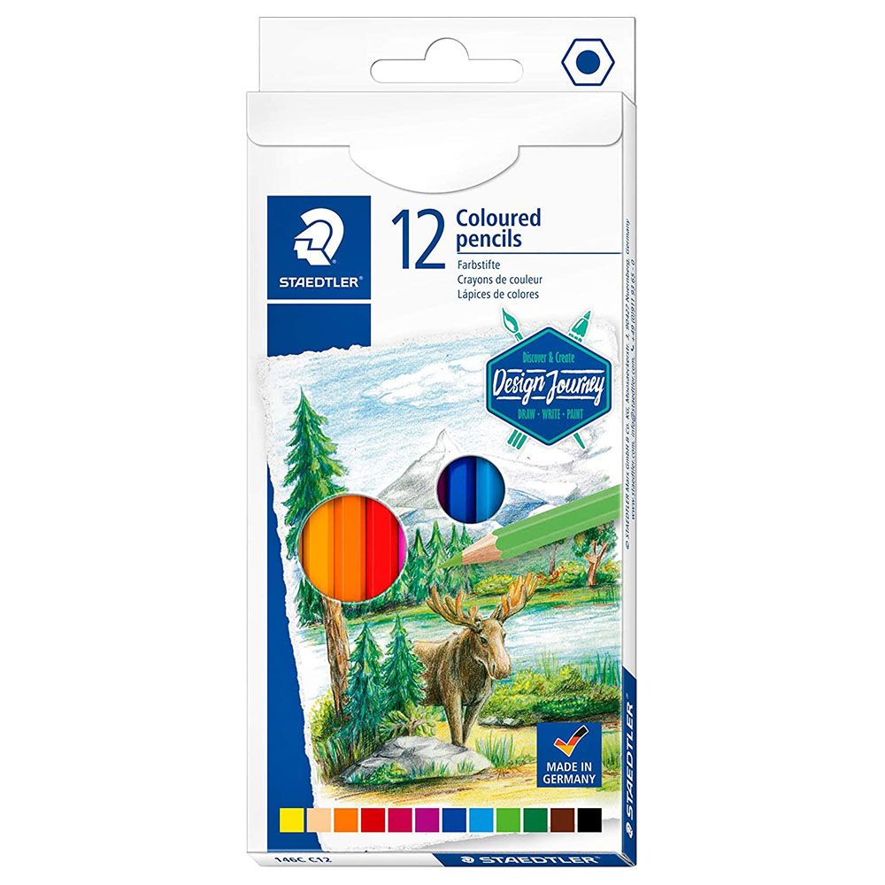 Staedtler - Coloured Pencils Permanent Set 12 Col
