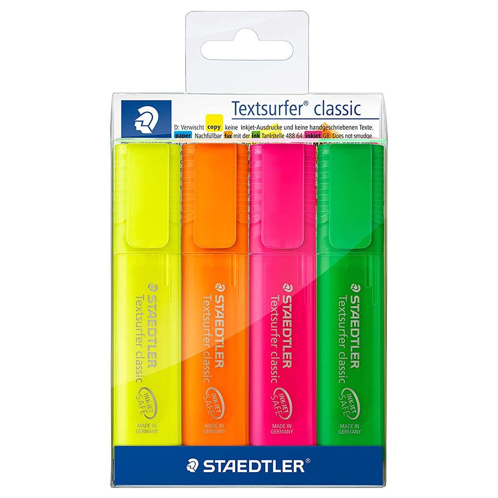 Staedtler - Text Surfer Classic Flu Wlt - 4Pcs