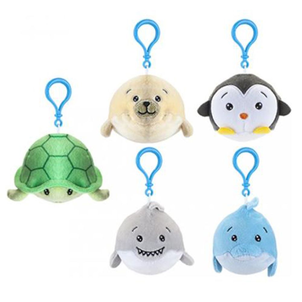 PMS - 2.5" Squishimi Plush Clip On Sea-Life 1pc (Asstd)