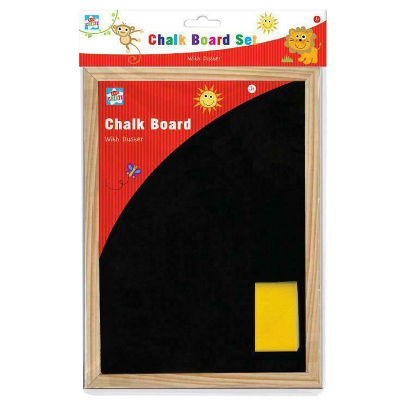 Kids Create - Act, A4 Chalkboard & Chalk Duster
