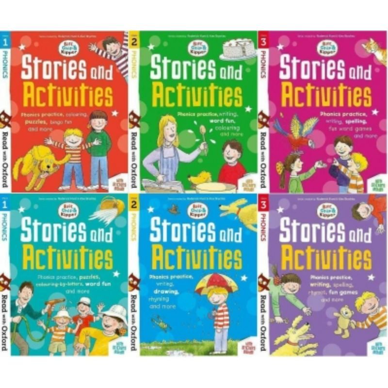 Read with Oxford Biff, Chip & Kipper Phonics 6 Books - L 1-3