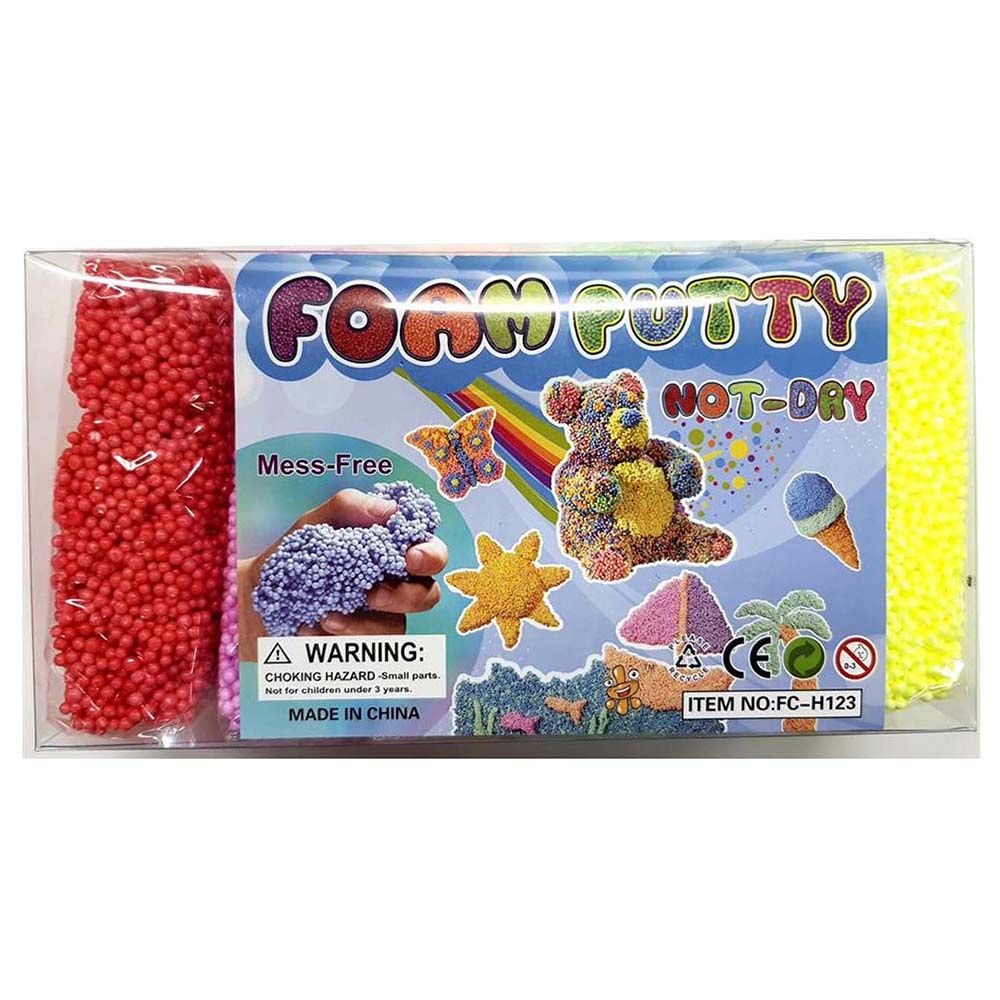 اتش أر انترناشونال - معجون اللعب فلين (فوم) - 6 ألوان