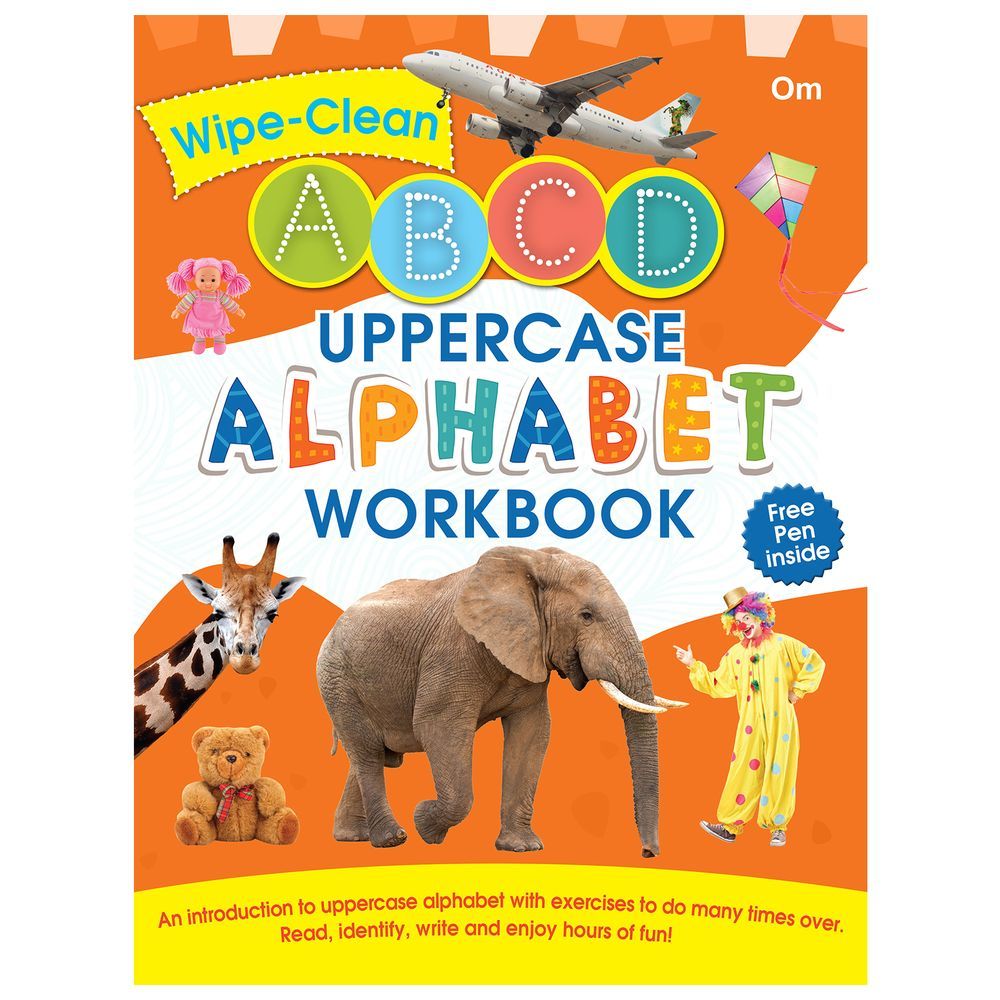 كتاب Om : Wipe-Clean Uppercase Alphabet Workbook