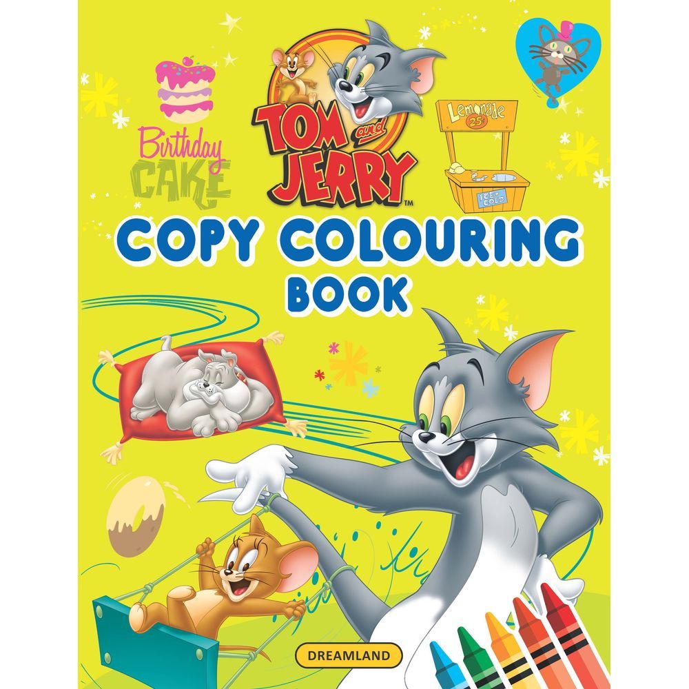 Tom & Jerry Copy Colouring Book