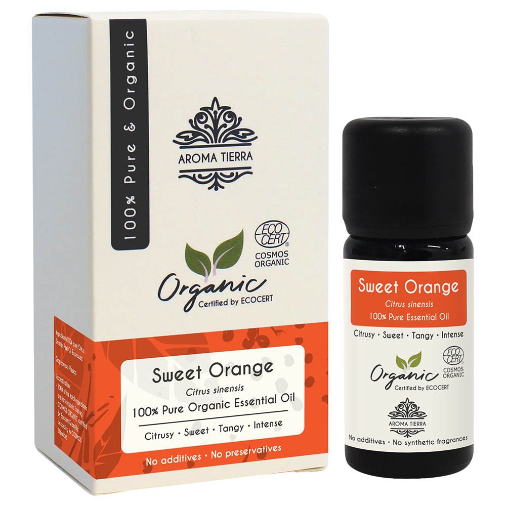 Aroma Tierra - Organic Sweet Orange Essential Oil - 10ml