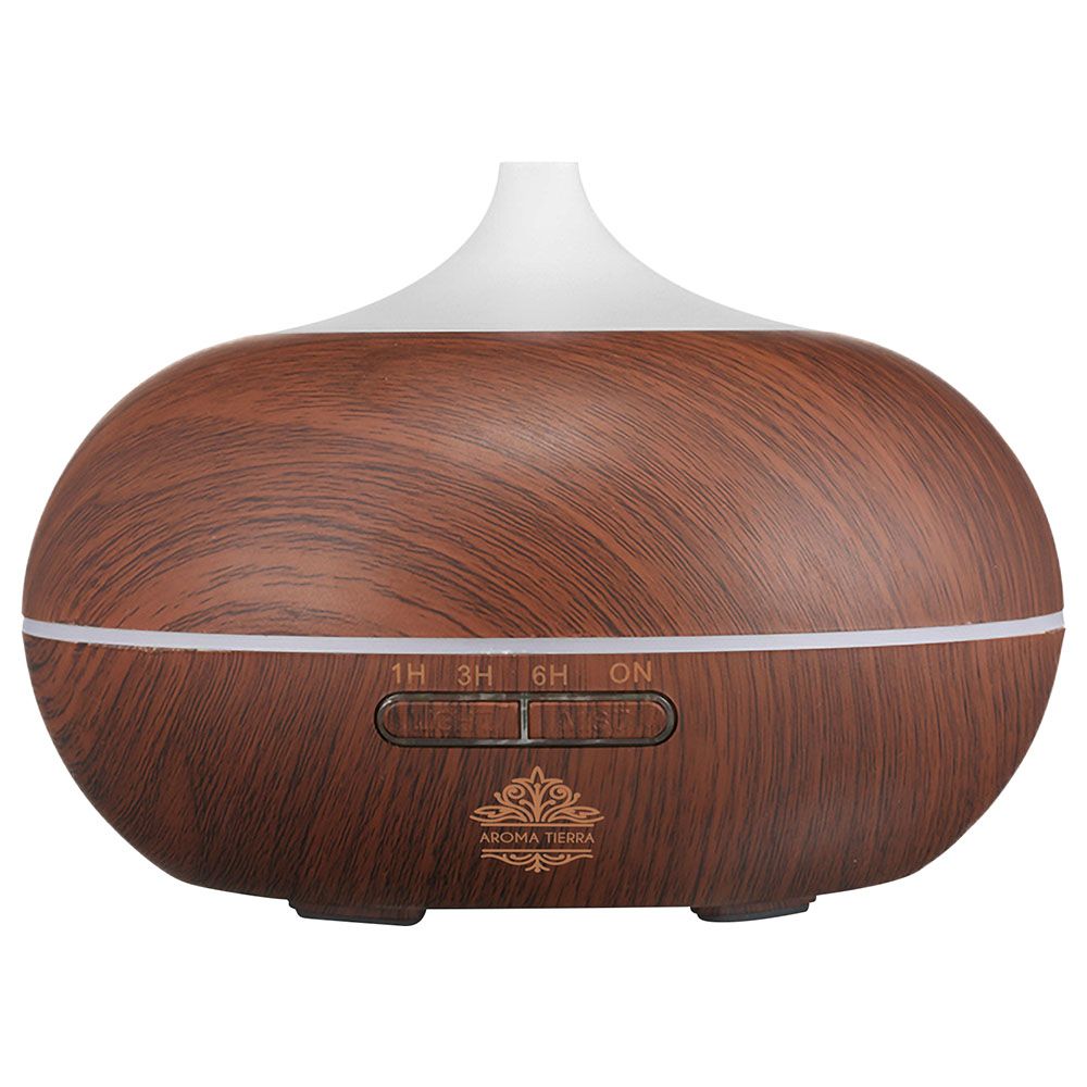 Aroma Tierra Grace Essential Oil Electric Diffuser Dark Wood