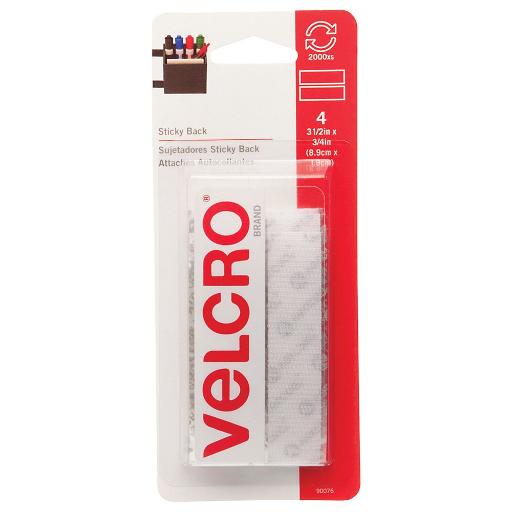 Velcro - Strip 3-1/2" White