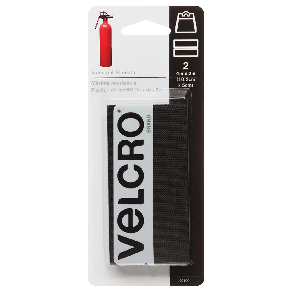 Velcro - 2 Pack 2x4 Black Strip
