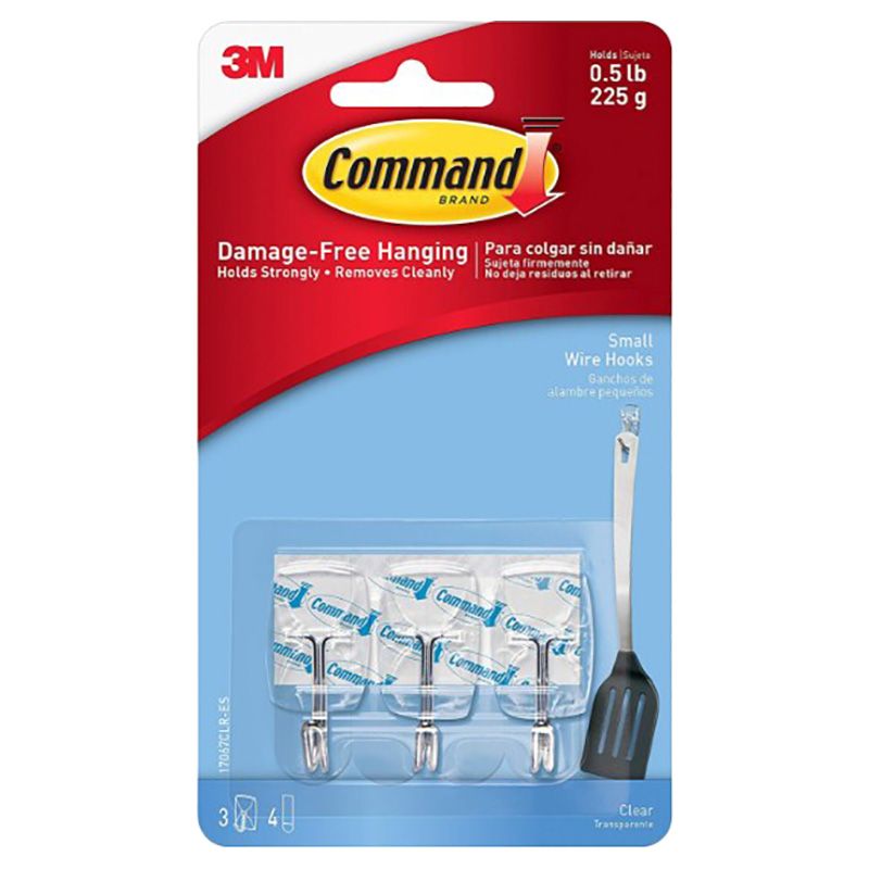 Command - Utensils 3 Hooks 4 Strips