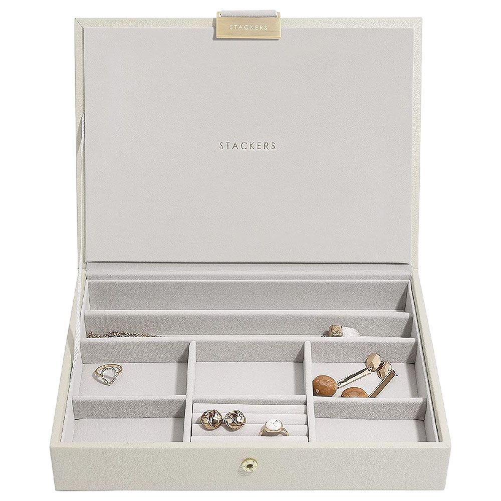 Stackers - Classic Jewellery Box w/ Lid - Oatmeal