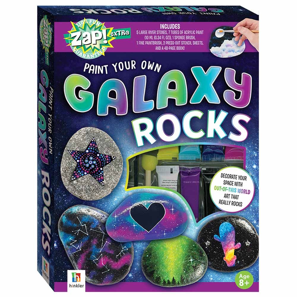 Hinkler - Zap Extra Paint Your Own Galaxy Rocks Kit