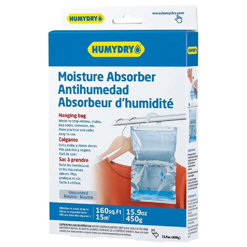 Humydry - Moisture Absorber Hanging Bag - 15.9Oz - White