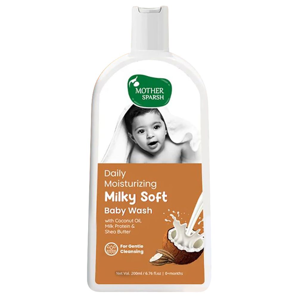 Mother Sparsh - Daily Moisturizing Milky Soft Baby Wash - 200 ml
