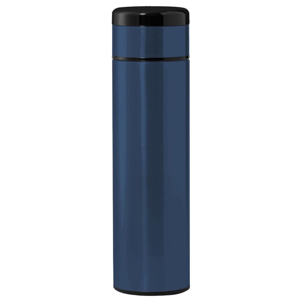 Giftology - Kovel Insulated Flask W/ Temperature Lid - Navy Blue