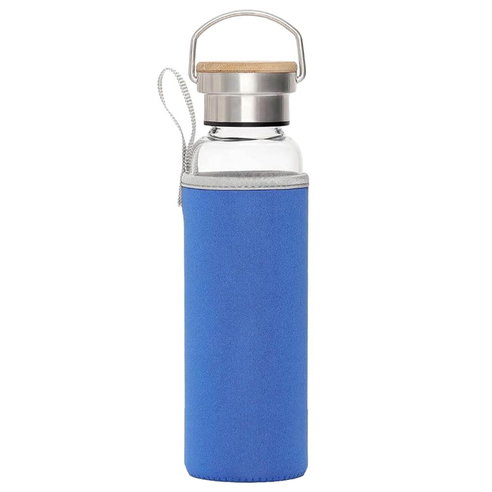 Hans Larsen - Floha Borosilicate Bottle W/ Neo Sleeve - Royal Blue