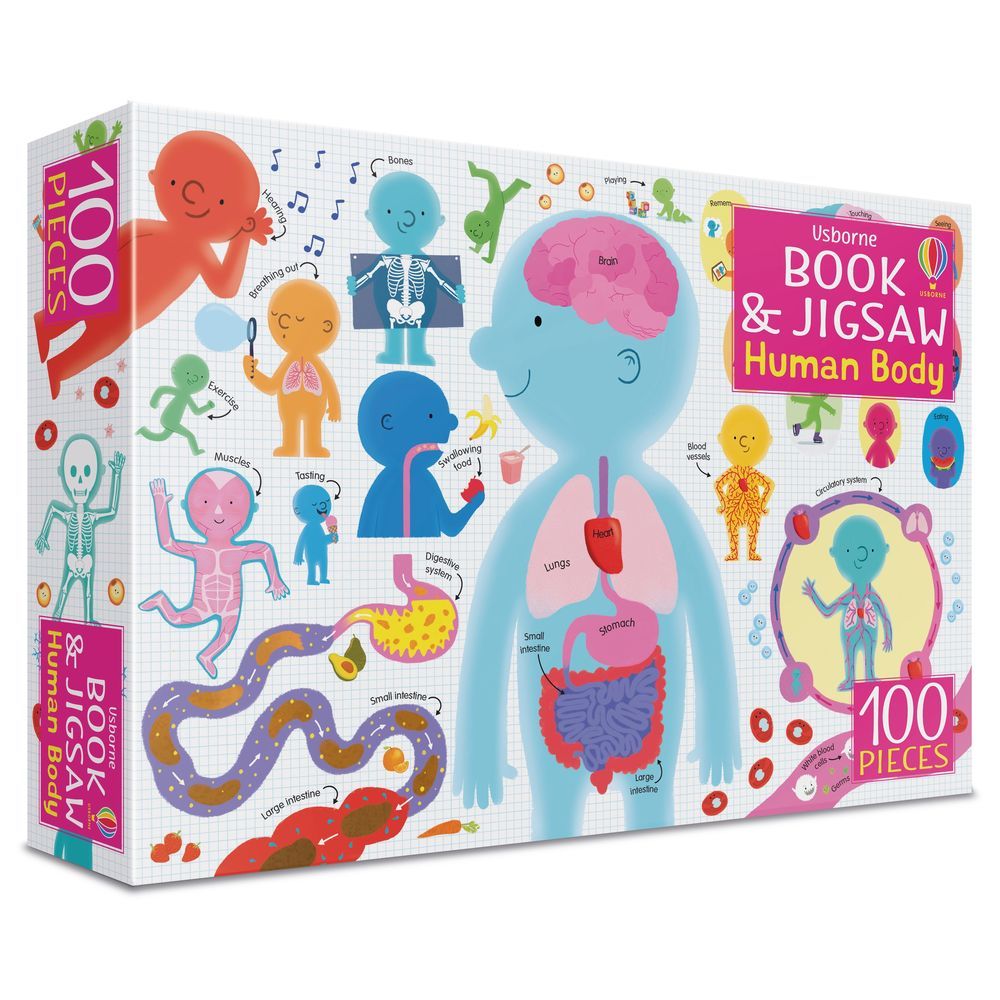 Usborne Books - Book and Jigsaw: Human Body