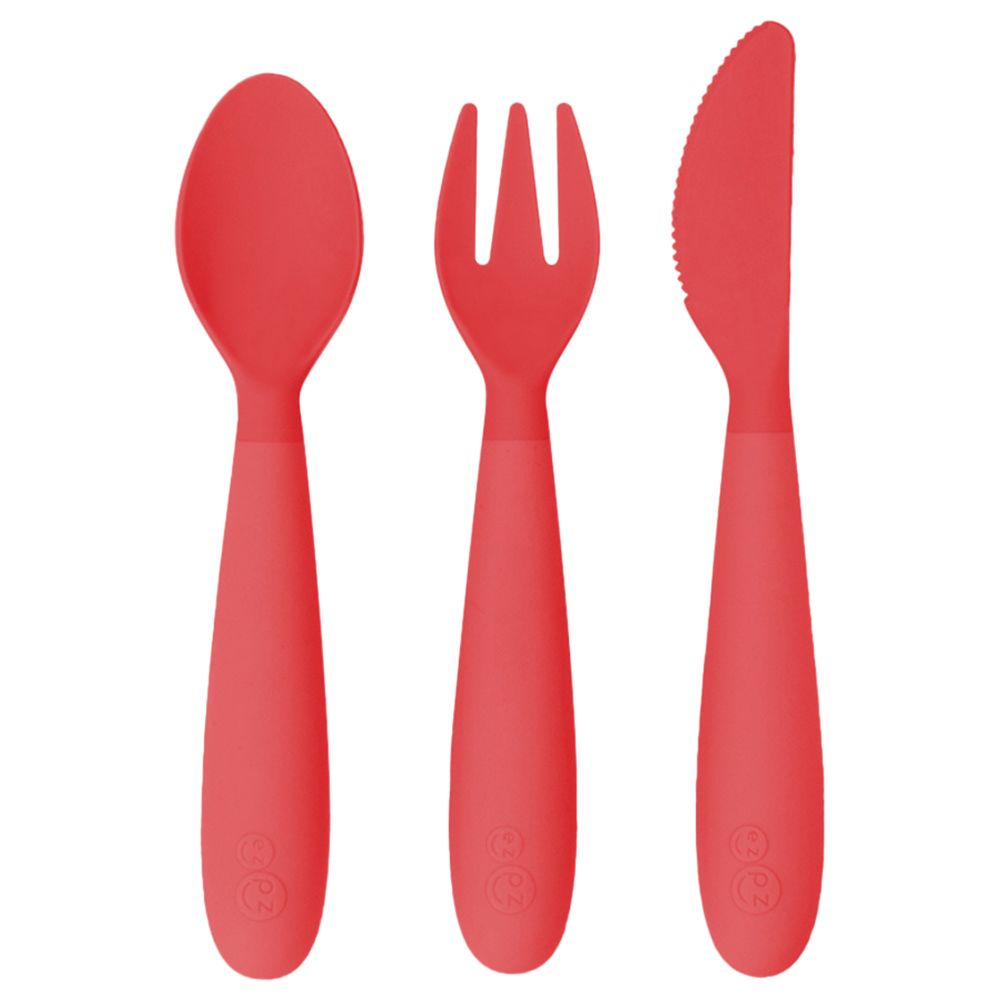 Set Posate Bimbo BabyJem 2 Pezzi (cucchiaio E Forchetta), Senza BPA, Lavabili In Lavastoviglie, Colore Blu, Per Autosvezzamento - 2