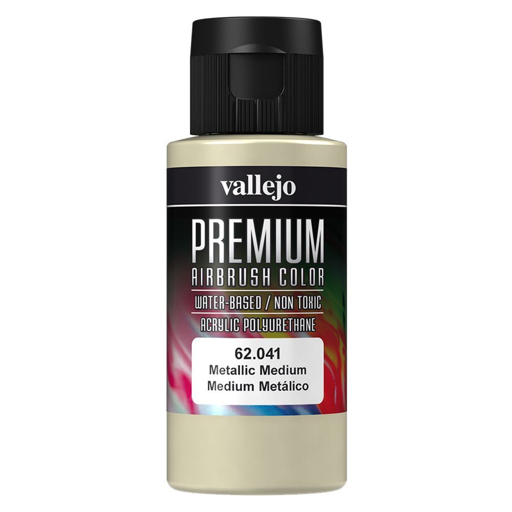 Vallejo - 62.041 Premium Color Paint 60ml - Metallic Medium
