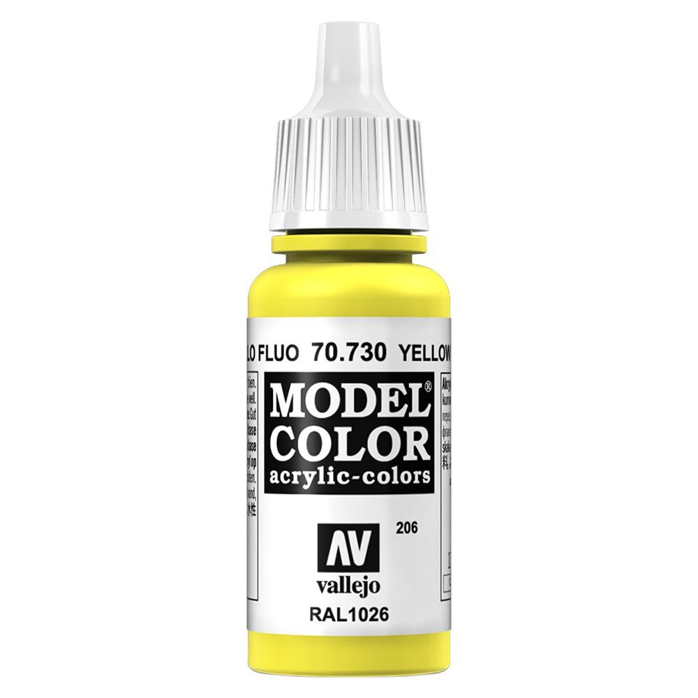 Vallejo - 70.730 Model Color Paint 17ml - Yellow Fluorescent