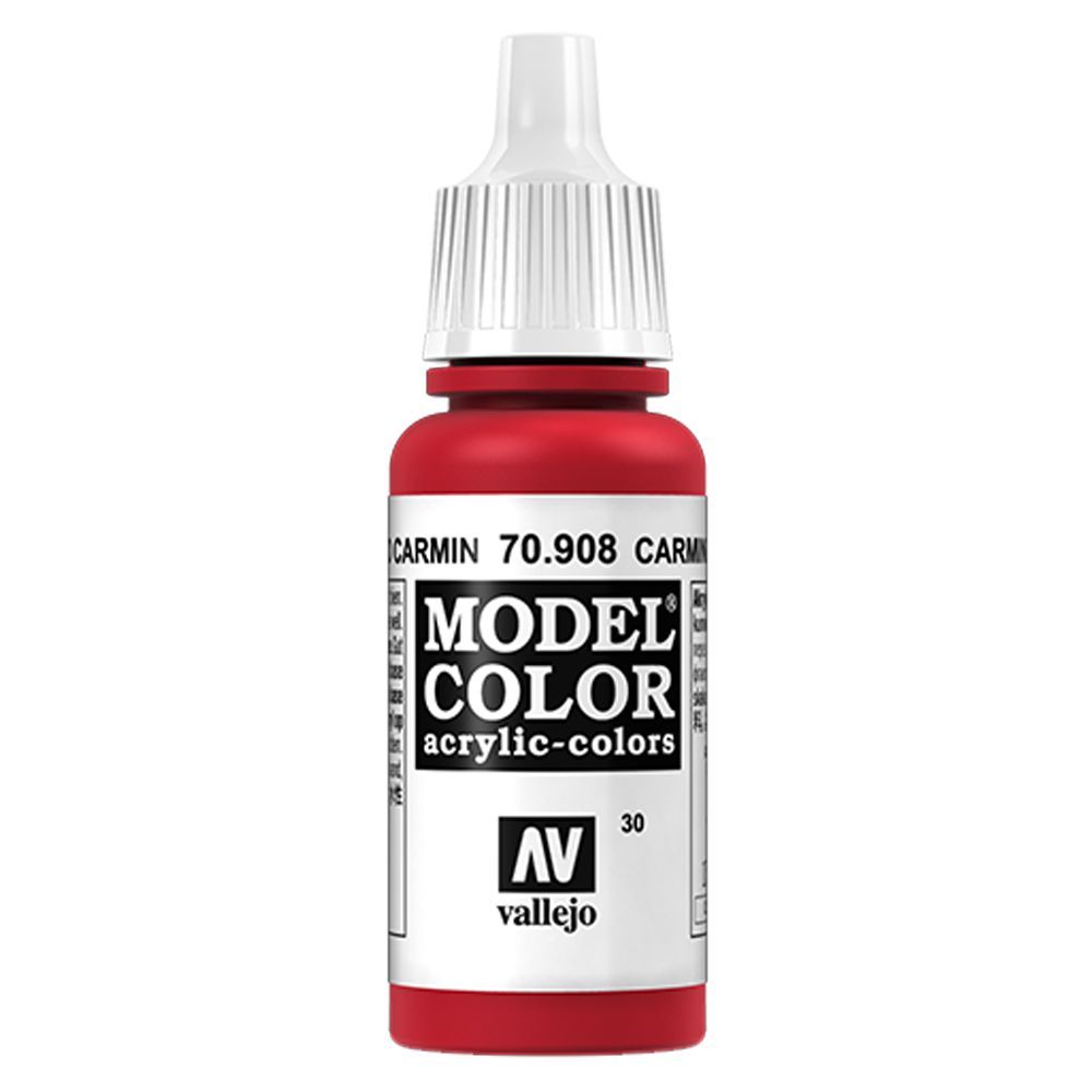 Vallejo - 70.908 Model Color Paint 17ml - Carmine Red