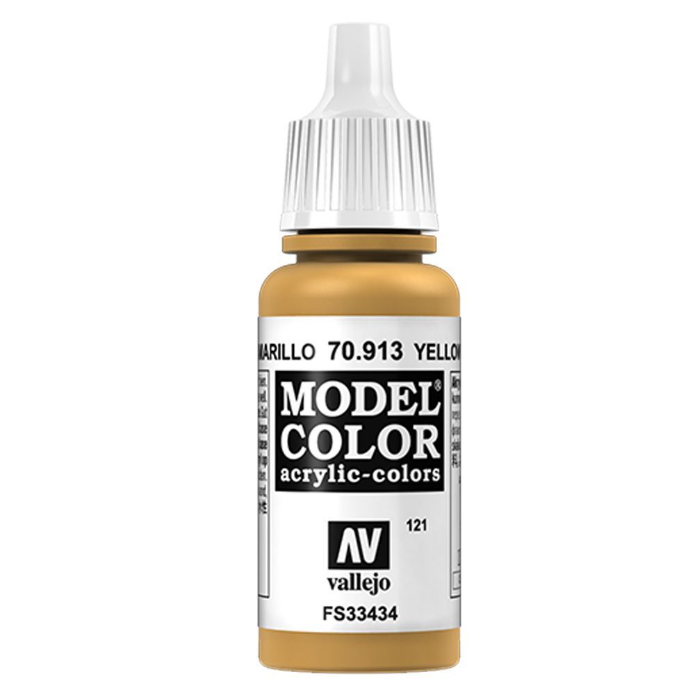 Vallejo - 70.913 Model Color Paint 17ml - Yellow Ochre