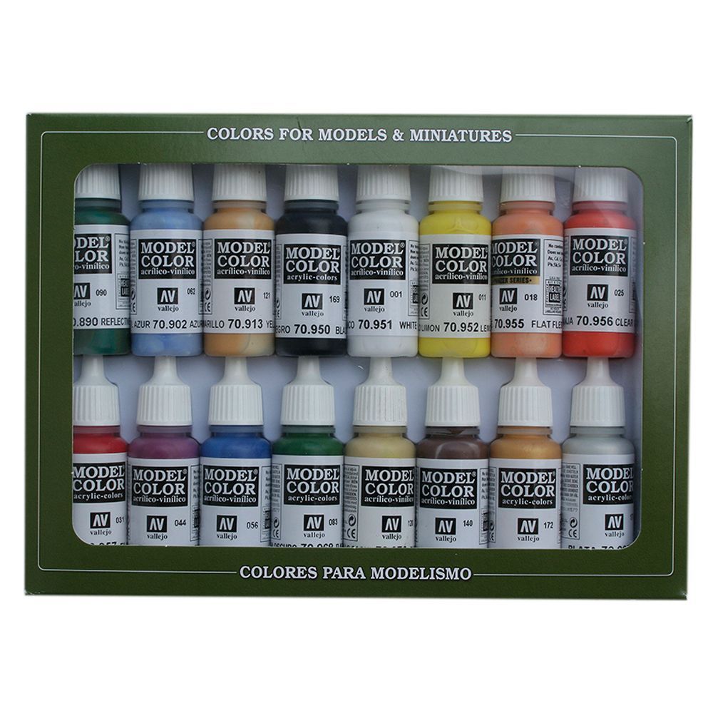 Vallejo - 70140 Model Color Basic USA Paint Set 16pcs