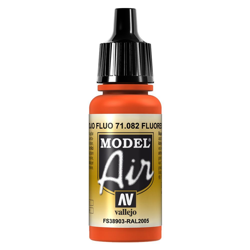 Vallejo - 71.082 Model Air Paint 17ml - Fluorescent Red