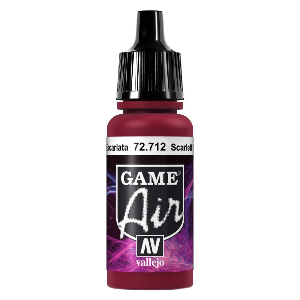 Vallejo - 72.712 Game Air Color Paint 17ml - Scarlett Red
