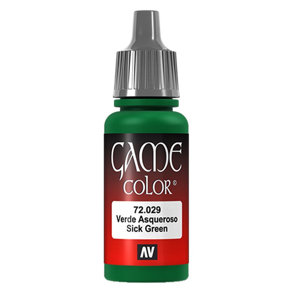 Vallejo - 72.029 Game Color Paint 17ml - Sick Green