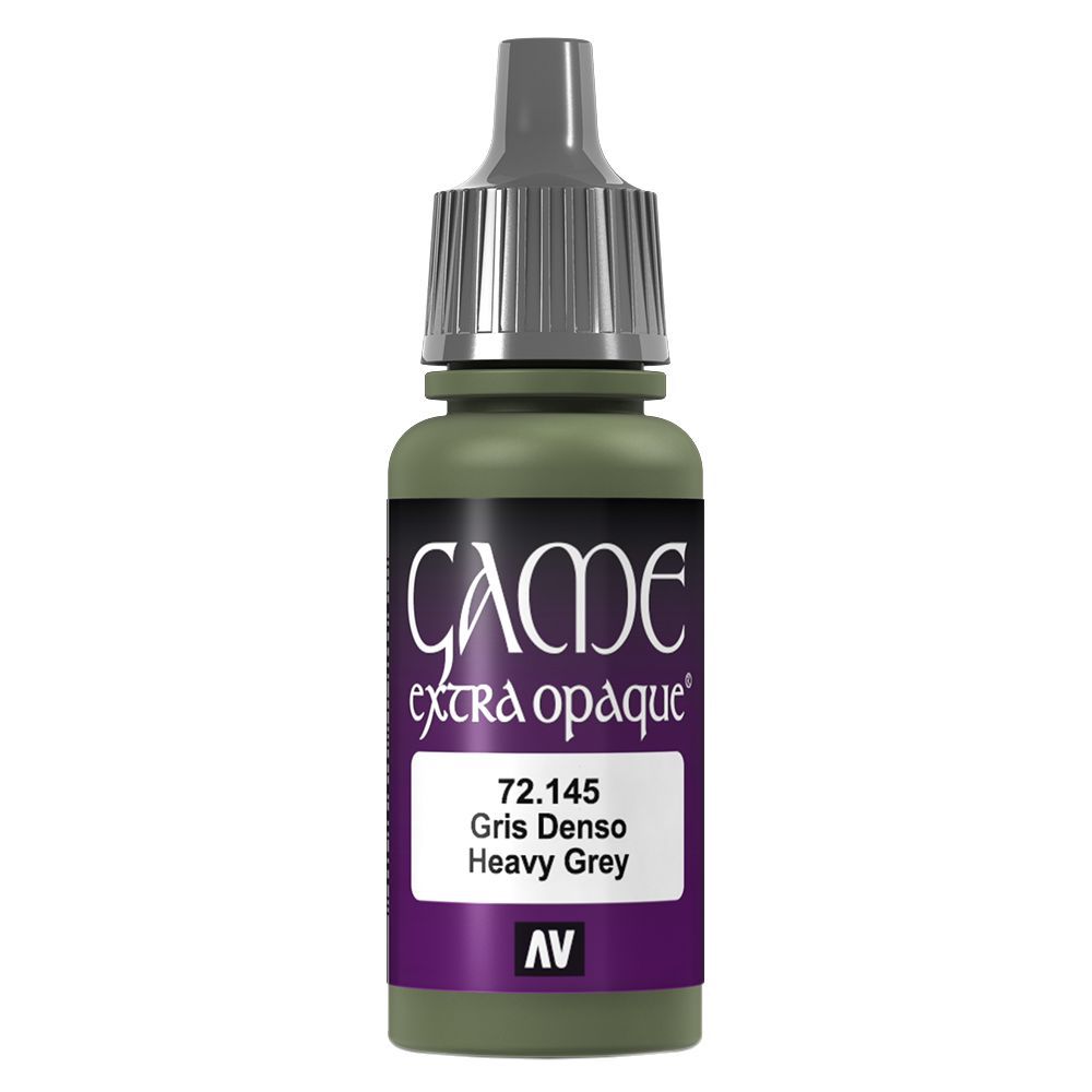 Vallejo Game Extra Opaque Color Paint 17ml - Heavy Grey