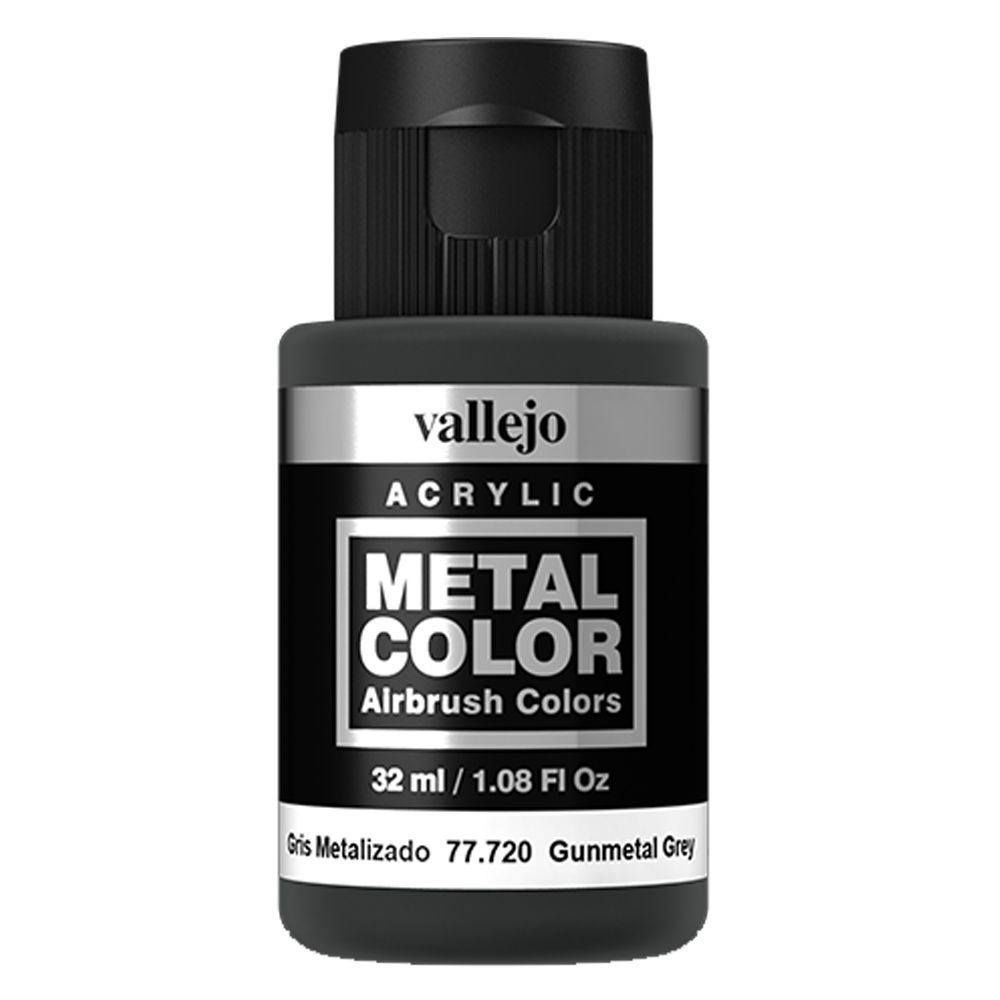 Vallejo - 77.720 Metal Color Paint 32ml - Gunmetal Grey