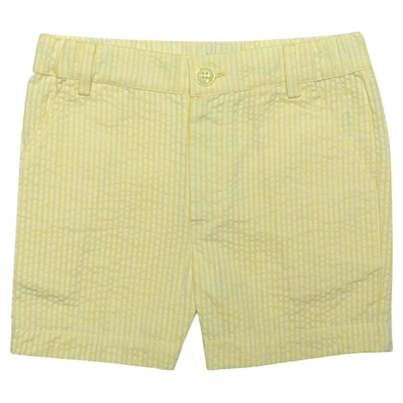 Jules & Juliette - Baby Boy Bob Cotton Shorts - Light Yellow