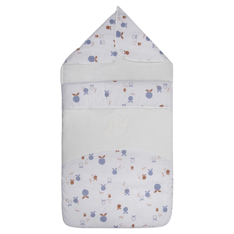 Jules & Juliette - Organic Cotton Baby Nest - Plum Print