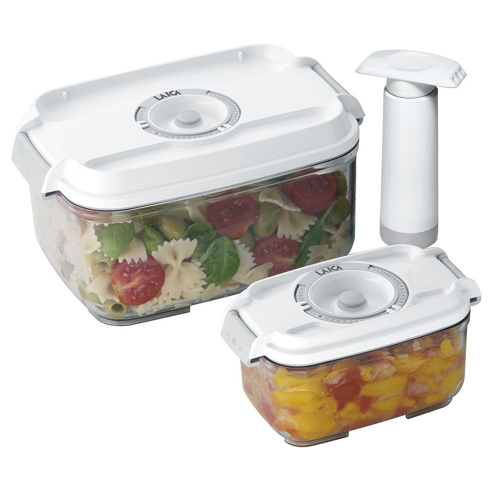 Laica - Manual Vacuum Canisters - 3pcs Set