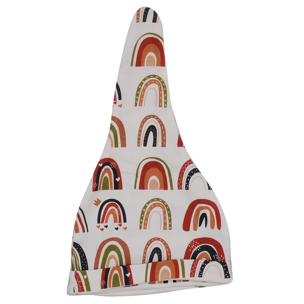 Kyara - 100% Gots Organic Cotton Rainbow Print Hat