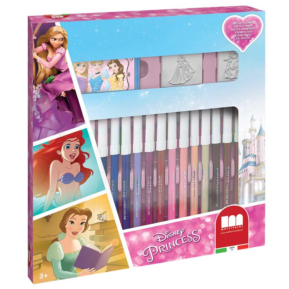 MultiPrint - Princess - 18 Markers & Stamps