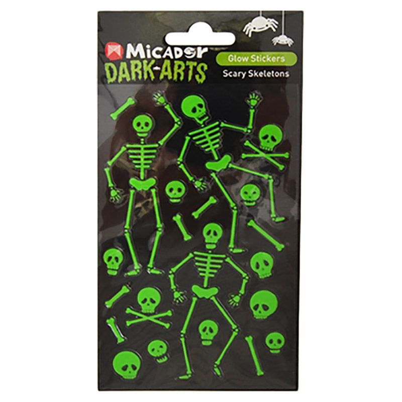 Micador - Scary Skeleton Glow Stickers