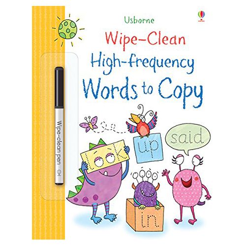كتب أسبورن-  كتاب Wipe Clean High Frequency Words To Copy  