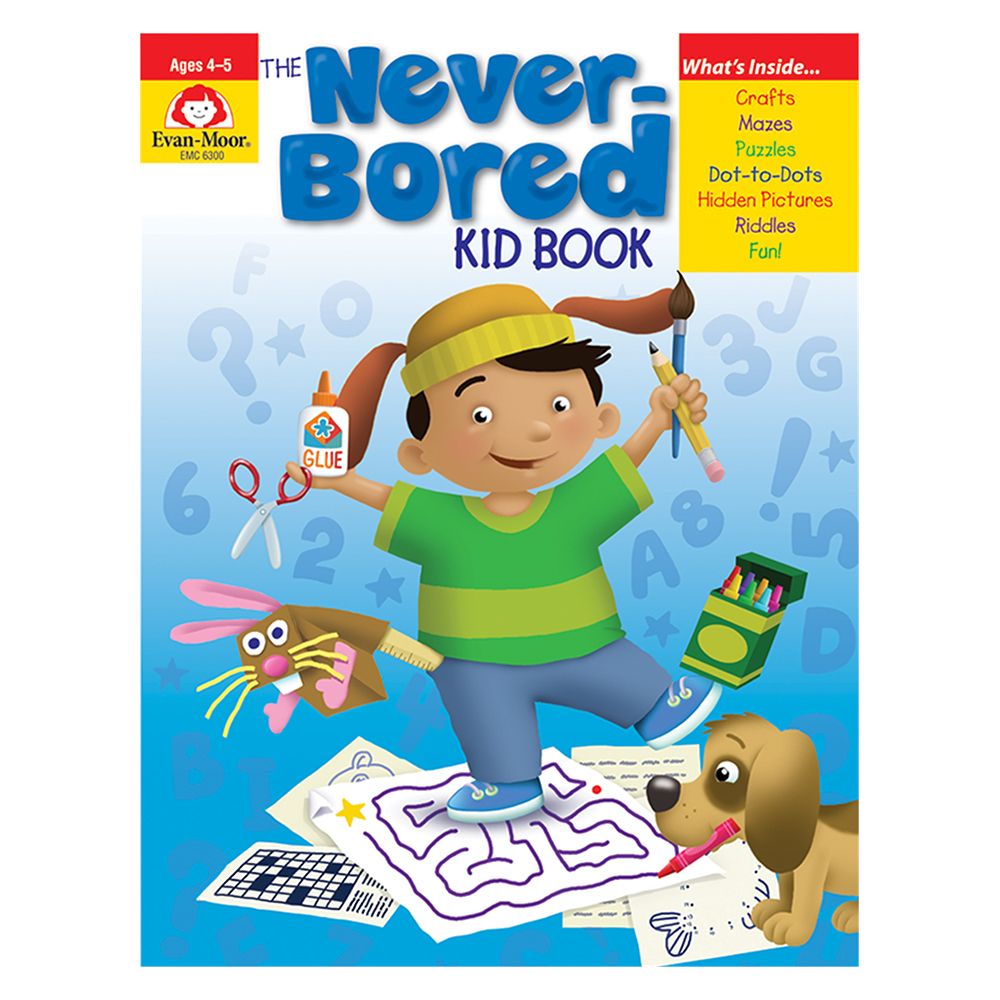 كتاب The Never Bored Kid Book - لعمر 4-5