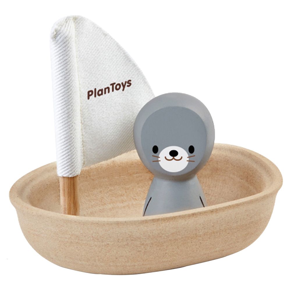Plan Toys - Sailboat with Seal